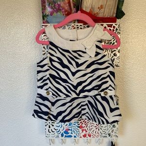 Toddler girls animal print top